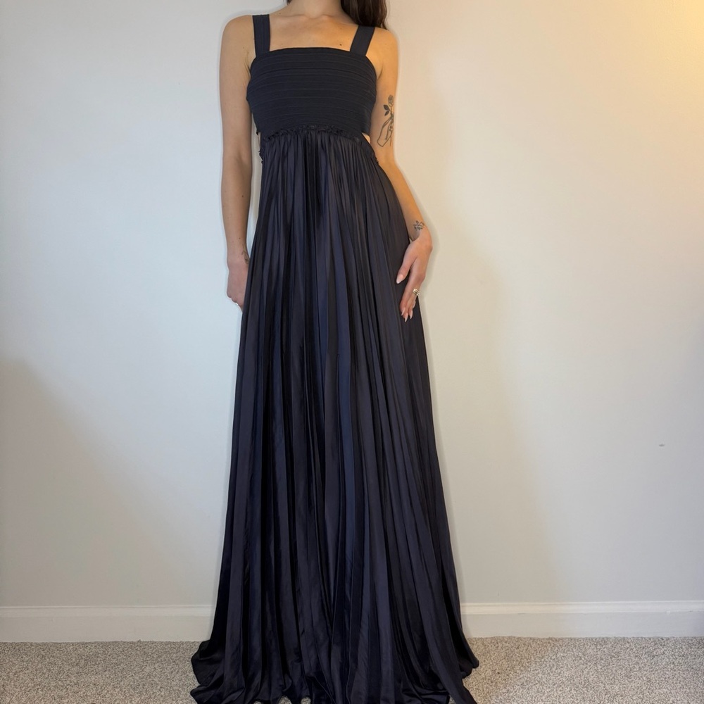 ALC Navy Blue Gown with Open Back (m)